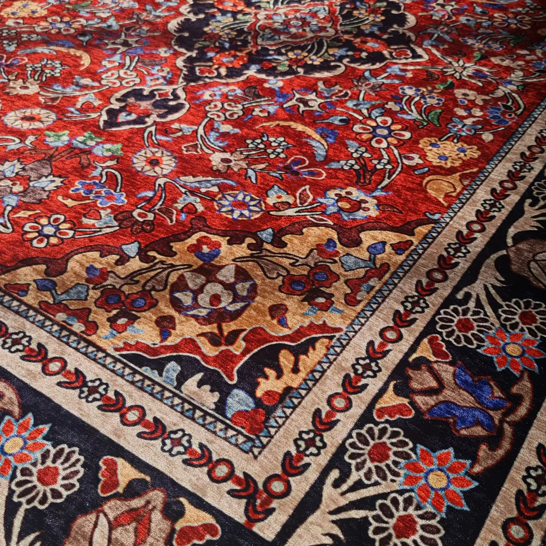 فرشینه ضد آلرژی 100×200 طرح سنتی کد h161